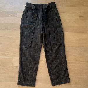 Wilfred Women’s Paperbag Plaid Ankle Pants size US 6